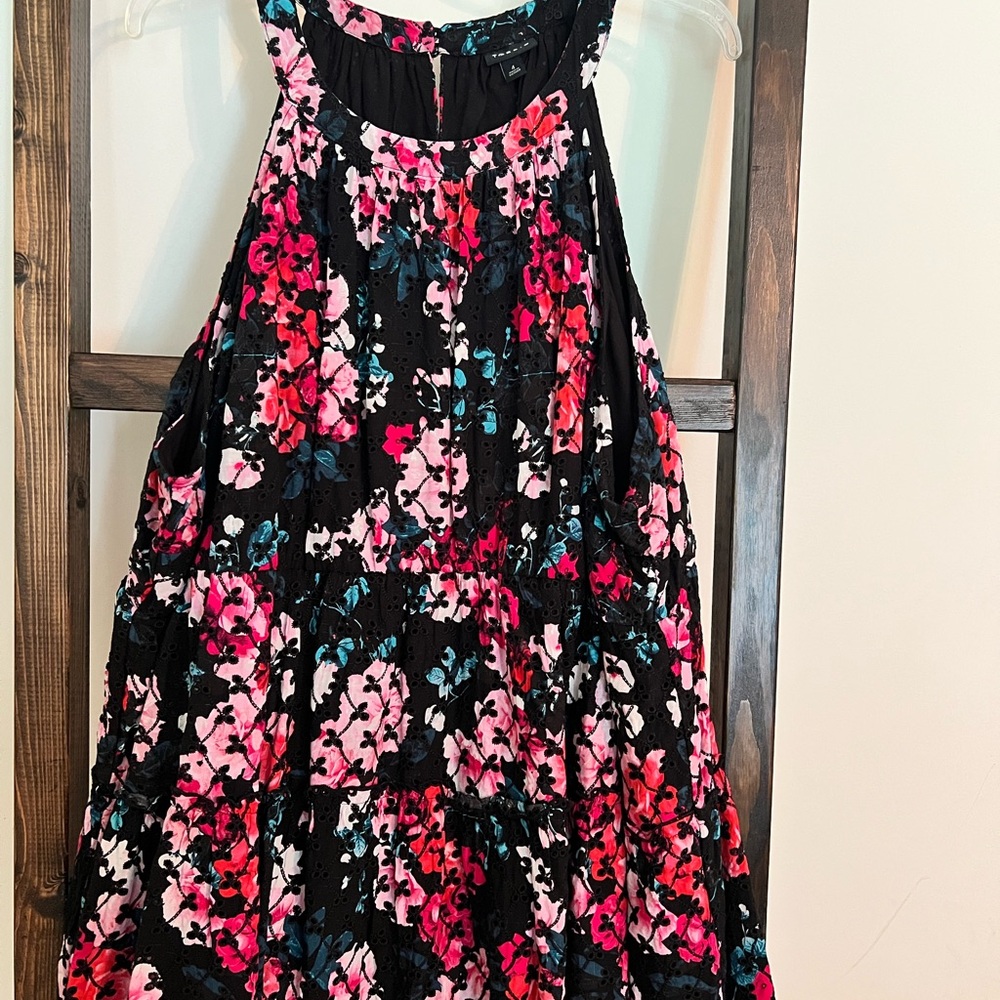 Torrid Black and Pink Floral Kids Dress